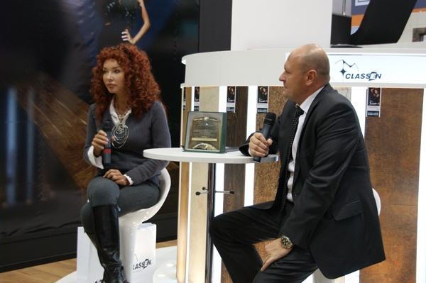 Ewa Minge, Maciej Górecki, stoisko CLASSEN