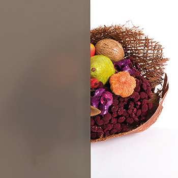 Szkło mleczne brąz