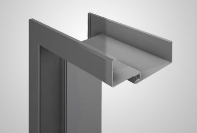 Steel fixed non-rebated door frame