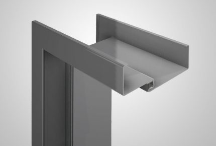 Steel fixed non-rebated door frame