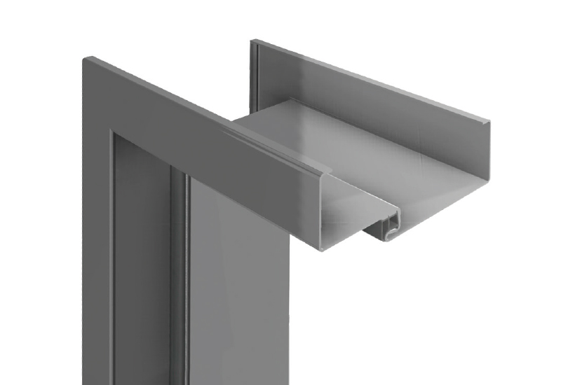 Fixed steel non-rebated door frame