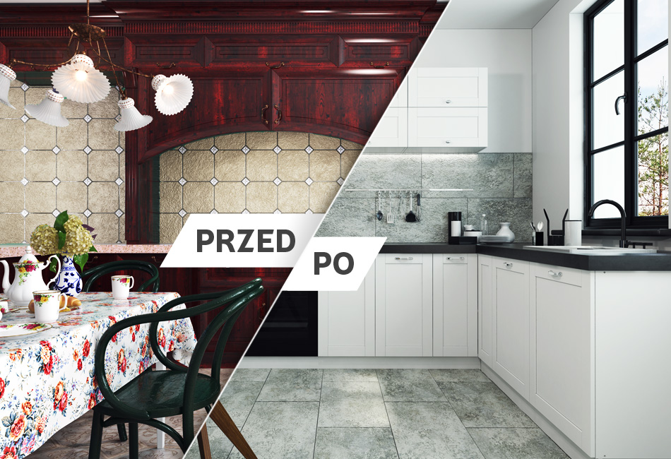 Classen wall and floor tiles - Ceramin Vario - Before and After