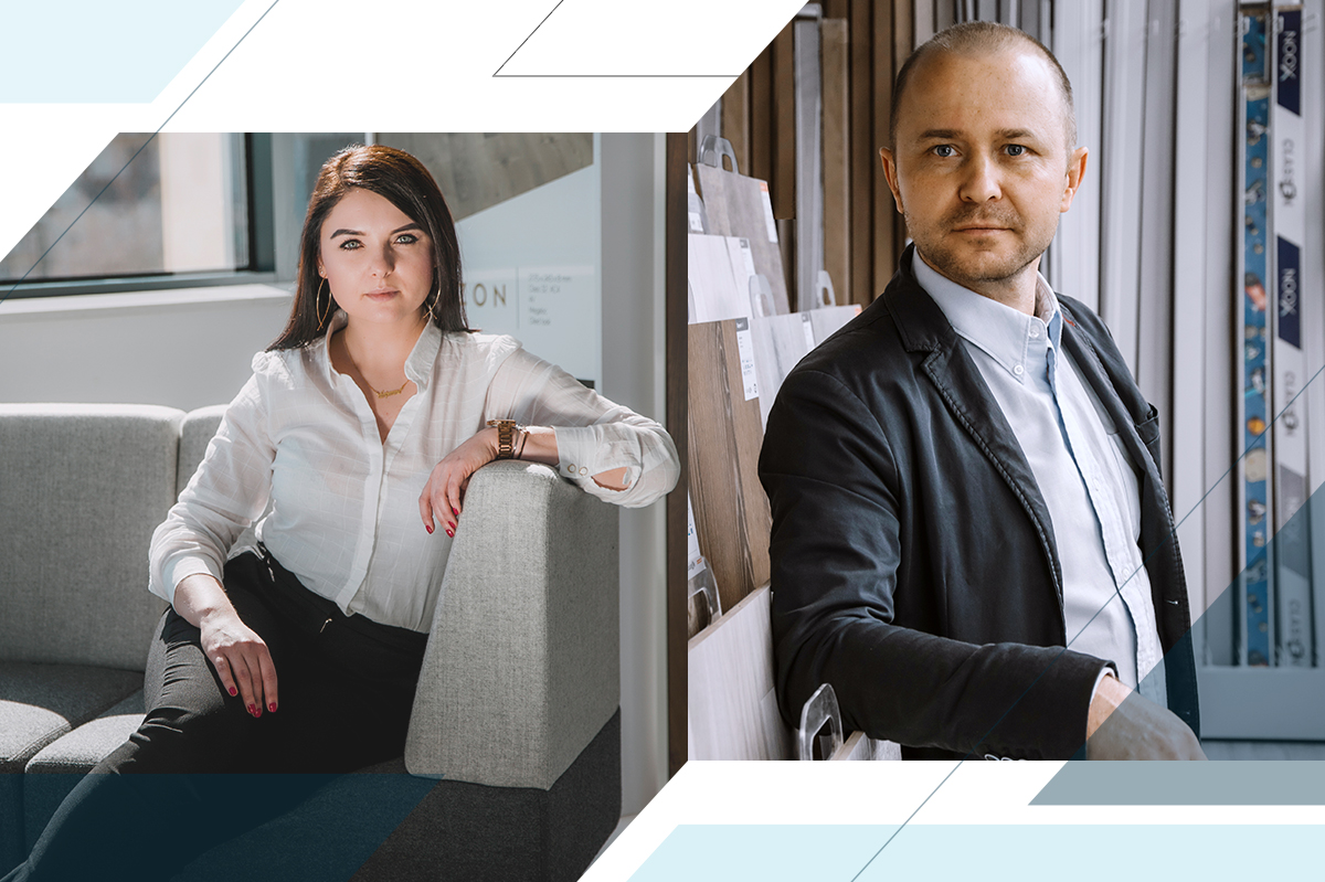 O listwach NOOX opowiedzieli Marcin Gąszcz - pomysłodawca systemu oraz Joanna Gabryś (marketing)