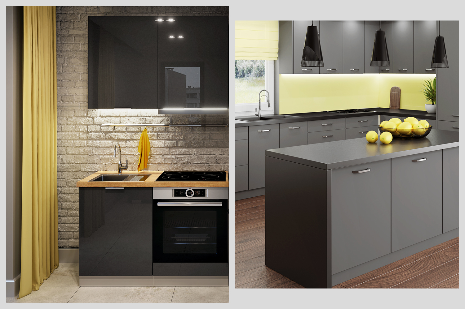 Grey is a good solution for kitchen fronts - Classen