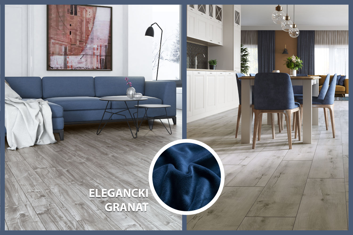 Shades of navy blue are a proposal for people who appreciate the classics