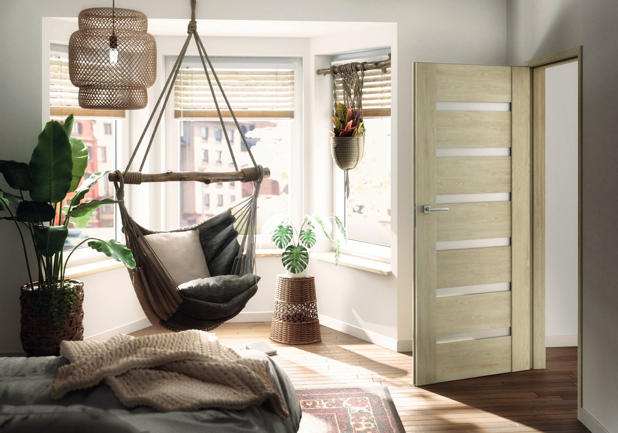 Jakie drzwi do wnętrza w stylu boho?