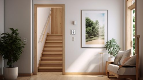 Staircase door - how to install it?