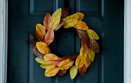 Autumn door decoration