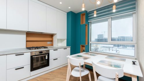 Z czym łączyć turkusowy kolor ścian we wnętrzu?