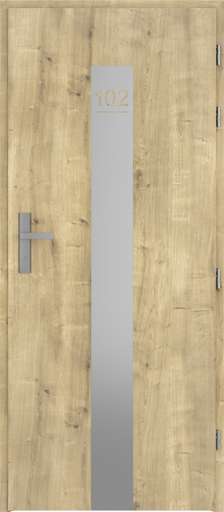 model 1 – z panelem stalowym z numerem