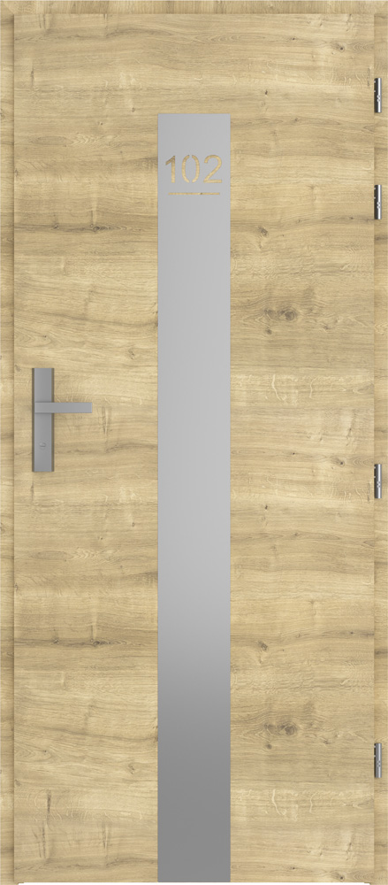 model 1 – z panelem stalowym z numerem